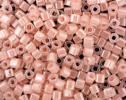 TOHO Ceylon Innocent Pink Cube 3mm Seed Bead