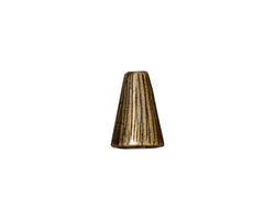 TierraCast Antique Brass (plated) Tall Radiant Cone 12x9mm