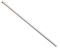 Vintaj Natural Brass Pearl Headpin 2.5" - 24 gauge