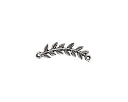 Nunn Design Antique Silver (plated) Right Leaf Connector 33x8mm