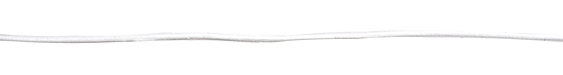 White Round Leather Cord 2mm