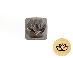 Lotus Metal Stamp 5mm