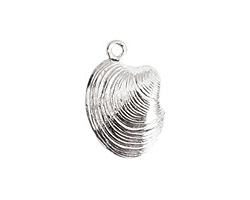 Nunn Design Sterling Silver (plated) Clam Charm 15x22mm