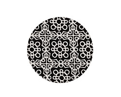 Lillypilly Black Baroque Anodized Aluminum Disc 25mm, 22 gauge