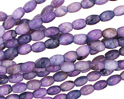 Purple Wave Agate Rice 6x4mm