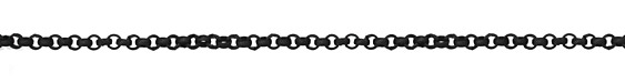 Matte Black (plated) Textured Rollo Chain
