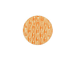 Lillypilly Orange Reeds Anodized Aluminum Disc 19mm, 24 gauge
