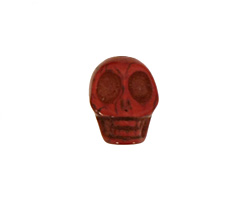 Red Magnesite Skull 17-18x14mm