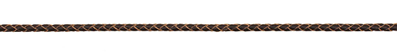 Natural Brown Woven Round Leather Cord 4mm