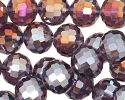 Sugar Plum AB Crystal Micro-Faceted Round 12mm