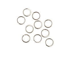 Silver (plated) Round Jump Ring 6mm, 18 gauge