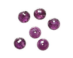Violet Faceted Round 10mm