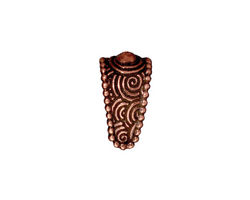 TierraCast Antique Copper (plated) Large Spiral Pinch Bail 9x16mm