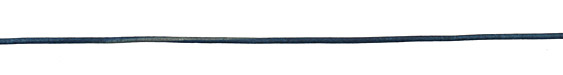 Natural Blue Round Leather Cord 2mm