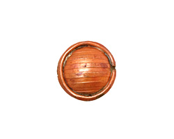 Patricia Healey Copper Puff Circle Bead 16mm
