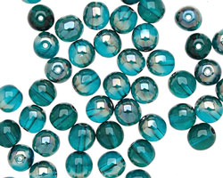 Czech Glass Celsian Viridian Round 6mm