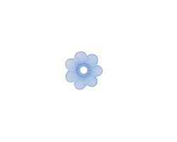Matte Light Sapphire Lucite Daisy 3x10mm