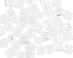 Czech Glass Crystal 2-Hole Tile 6mm