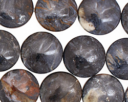 Blue Pietersite Puff Coin 15mm