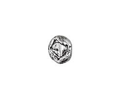 Rustic Charms Sterling Silver Large Oval Bead 10x9mm