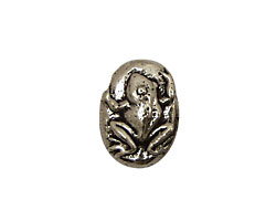 Green Girl Pewter Safe Journey Frog 17x20mm