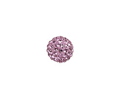 Lilac Pave Round 10mm (1.5mm hole)