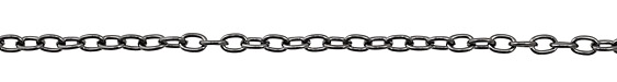 Gunmetal (plated) Oval Cable Chain
