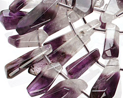 Dogtooth Amethyst Faceted Nugget Drop 5-10x17-30mm
