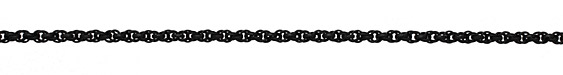 Matte Black (plated) Spiral Rope Chain