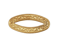 Brass Vine Oval Connector 32x15mm