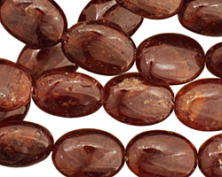 Hessonite Garnet Flat Oval 18x13mm