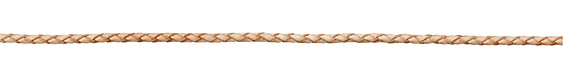 Natural Braided Leather Bolo Cord 3mm