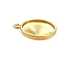 TierraCast Gold (plated) Faceted Drop 21x25mm