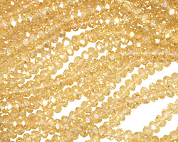 Jonquil AB Crystal Faceted Rondelle 3mm