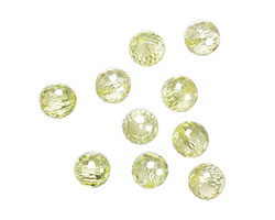 Lemon Ice Faceted Round 8mm