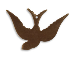 Vintaj Natural Brass Songbird Altered Blank 42x28mm