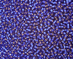 TOHO Dark Sapphire (with Frosted Silver Lining) Round 11/0 Seed Bead