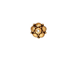TierraCast Antique Gold (plated) Eastern Bead Cap 4x10mm