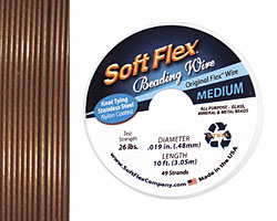 Soft Flex Golden Bronze .019" (Medium) 49 Strand Wire 10ft.
