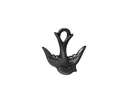TierraCast Gunmetal Swallow Charm 16mm