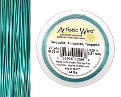 Artistic Wire Turquoise 24 gauge, 20 yards