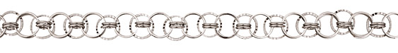 Silver (plated) Medley Ring Chain