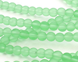 Peridot Recycled Glass Round 6mm