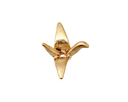 Ezel Findings Gold (plated) Crane 17x22mm