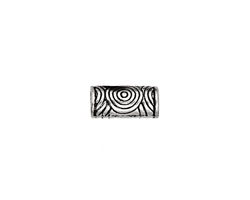 Pewter Spiral Tube (Large Hole) 13x6mm