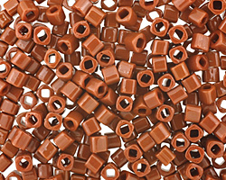 TOHO Opaque Terra Cotta Cube 3mm Seed Bead