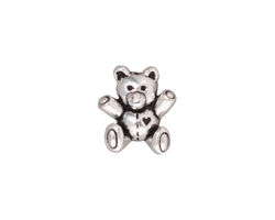 TierraCast Antique Silver (plated) Teddy Bear Bead 14x13mm