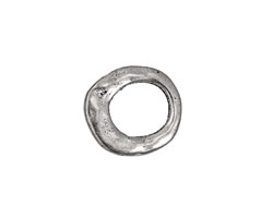 Pewter Open Oval 16x17-18mm