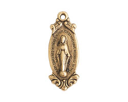 Nunn Design Antique Gold (plated) Dispeller Medallion 11x29mm