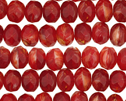 Czech Glass Spice Fire Polished Rondelle 6x9mm